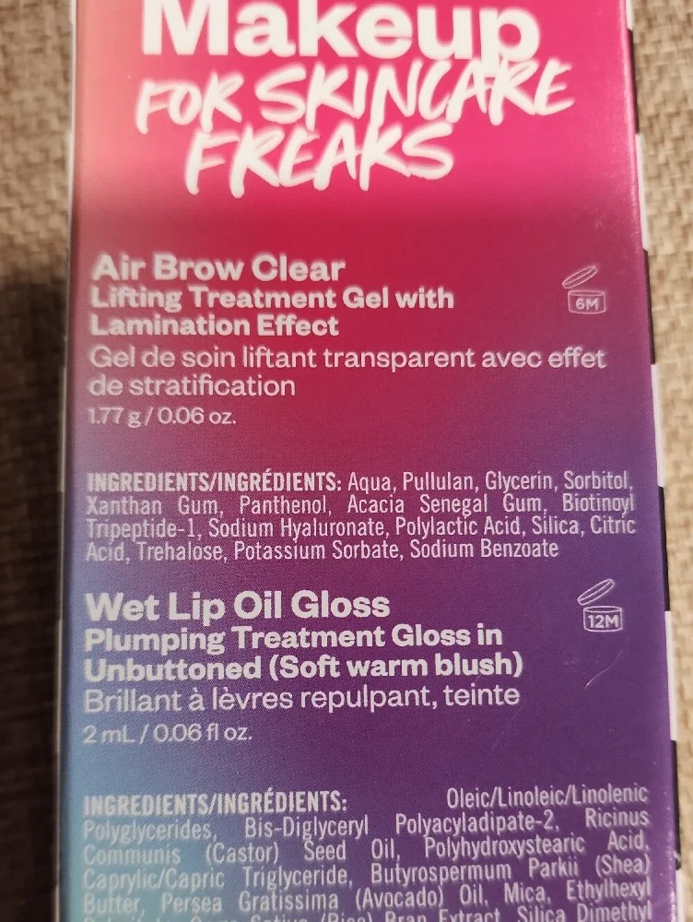 Kosas Wet Lip Oil & AirBrow Duo